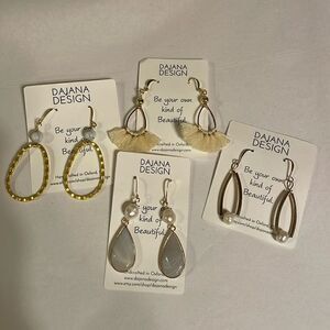 4 Pairs Handcrafted Earrings